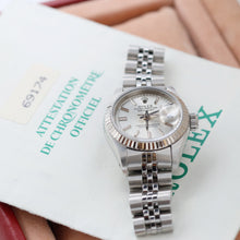 Load image into Gallery viewer, ON SALE: Rolex Lady-Datejust ref. 69174 - Silver Circle Dial - Full Set

