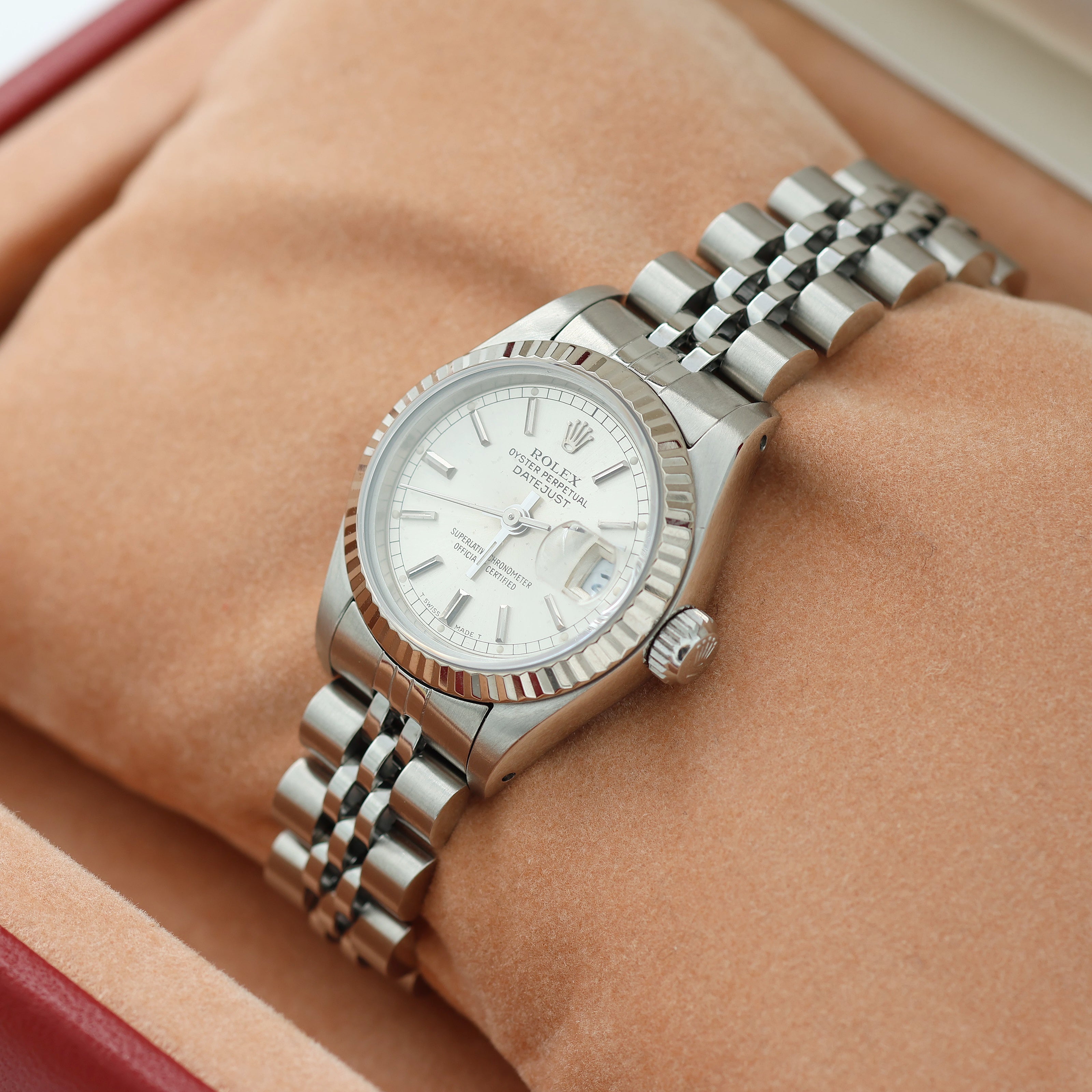 Rolex Lady-Datejust ref. 69174 - Silver Circle Dial - Full Set