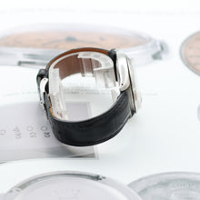 Load image into Gallery viewer, Rolex Precision ref. 6694 - Silver Dial with Golden Indexes - Leather Strap
