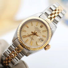 Load image into Gallery viewer, Rolex Lady-Datejust ref. 6917 - Steel and Gold - Cream Dial - Jubilee Bracelet
