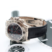 Załaduj obraz do przeglądarki galerii, Rolex Daytona ref. 116519 Black Racing Dial - White Gold 18K - Leather Strap - Full Set
