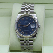 Load image into Gallery viewer, Rolex Datejust ref. 116234 Blue Soleil Roman Dial - Jubilee Bracelet
