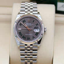 Carica l'immagine nel visualizzatore di Gallery, Rolex Datejust ref. 126234 Wimbledon Dial Jubilee bracelet - Full Set
