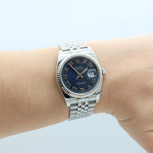 Load image into Gallery viewer, Rolex Datejust ref. 116234 Blue Soleil Roman Dial - Jubilee Bracelet
