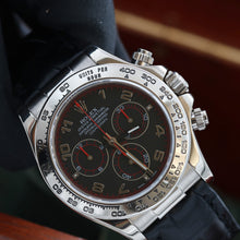 Załaduj obraz do przeglądarki galerii, Rolex Daytona ref. 116519 Black Racing Dial - White Gold 18K - Leather Strap - Full Set
