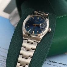 Załaduj obraz do przeglądarki galerii, Rolex Precision Date ref. 6694 Blue Dial (Golden Indexes) Oyster bracelet
