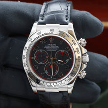 Załaduj obraz do przeglądarki galerii, Rolex Daytona ref. 116519 Black Racing Dial - White Gold 18K - Leather Strap - Full Set
