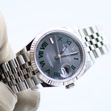 Carica l'immagine nel visualizzatore di Gallery, Rolex Datejust ref. 126234 Wimbledon Dial Jubilee bracelet - Full Set
