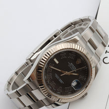 Cargar imagen en el visor de la galería, Rolex Datejust II ref. 116334 Black Roman Dial Oyster Bracelet - Full Set
