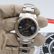 Cargar imagen en el visor de la galería, Rolex Datejust II ref. 116334 Black Roman Dial Oyster Bracelet - Full Set
