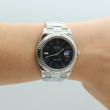 Cargar imagen en el visor de la galería, Rolex Datejust II ref. 116334 Black Roman Dial Oyster Bracelet - Full Set
