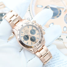 Cargar imagen en el visor de la galería, Rolex Daytona ref. 116505 Rose Gold - Sundust dial with black subdials - Full Set
