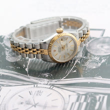 Załaduj obraz do przeglądarki galerii, Rolex Datejust Lady ref. 69173 Steel/Gold - Jubilee Bracelet - Silver Dial with Golden Indexes
