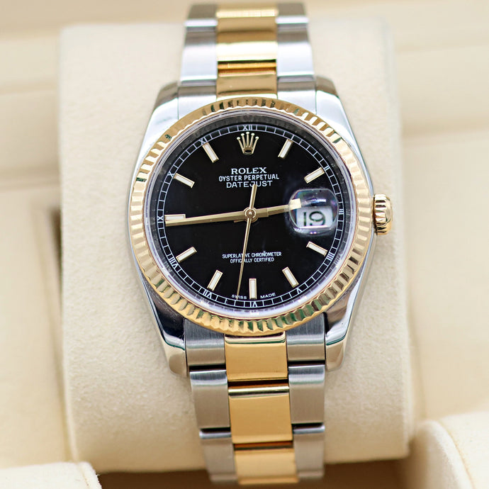 Buy Watch Rolex Datejust ref. 116233 Black Dial - Full Set