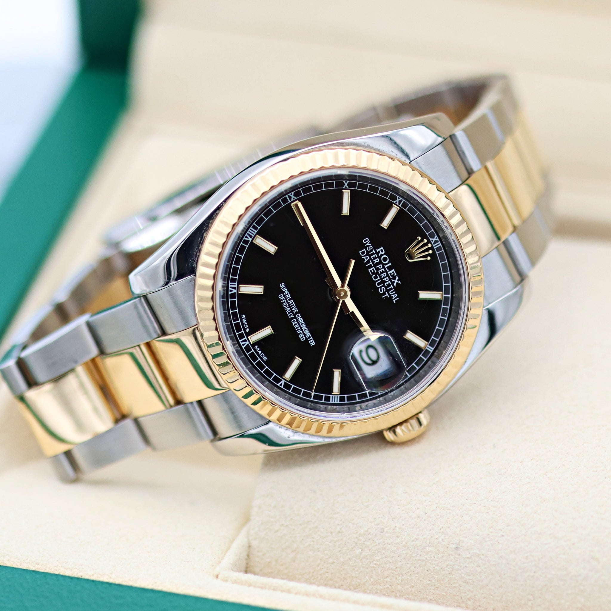 Buy Watch Rolex Datejust ref. 116233 Black Dial - Full Set