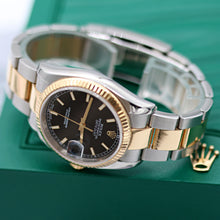 Bild in Galerie-Viewer laden, Rolex Datejust Ref. 116233 Schwarzes Zifferblatt - Austernarmband - Vollständiger Satz
