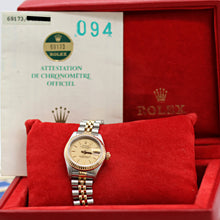 Load image into Gallery viewer, Rolex Datejust Lady ref. 69173 Steel/Gold - Houndstooth Dial - Jubilee - Full Set
