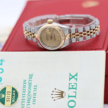 Load image into Gallery viewer, Rolex Datejust Lady ref. 69173 Steel/Gold - Houndstooth Dial - Jubilee - Full Set
