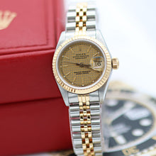 Load image into Gallery viewer, Rolex Datejust Lady ref. 69173 Steel/Gold - Houndstooth Dial - Jubilee - Full Set
