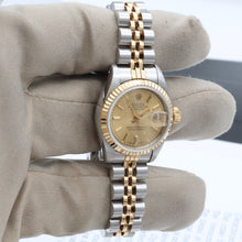 Indlæs billede til gallerivisning Rolex Datejust Lady ref. 69173 Steel/Gold - Champagne Circle Dial - Jubilee Bracelet
