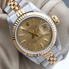 Indlæs billede til gallerivisning Rolex Datejust Lady ref. 69173 Steel/Gold - Champagne Circle Dial - Jubilee Bracelet
