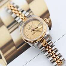 Load image into Gallery viewer, Rolex Datejust Lady ref. 69173 Steel/Gold - Houndstooth Dial - Jubilee - Full Set
