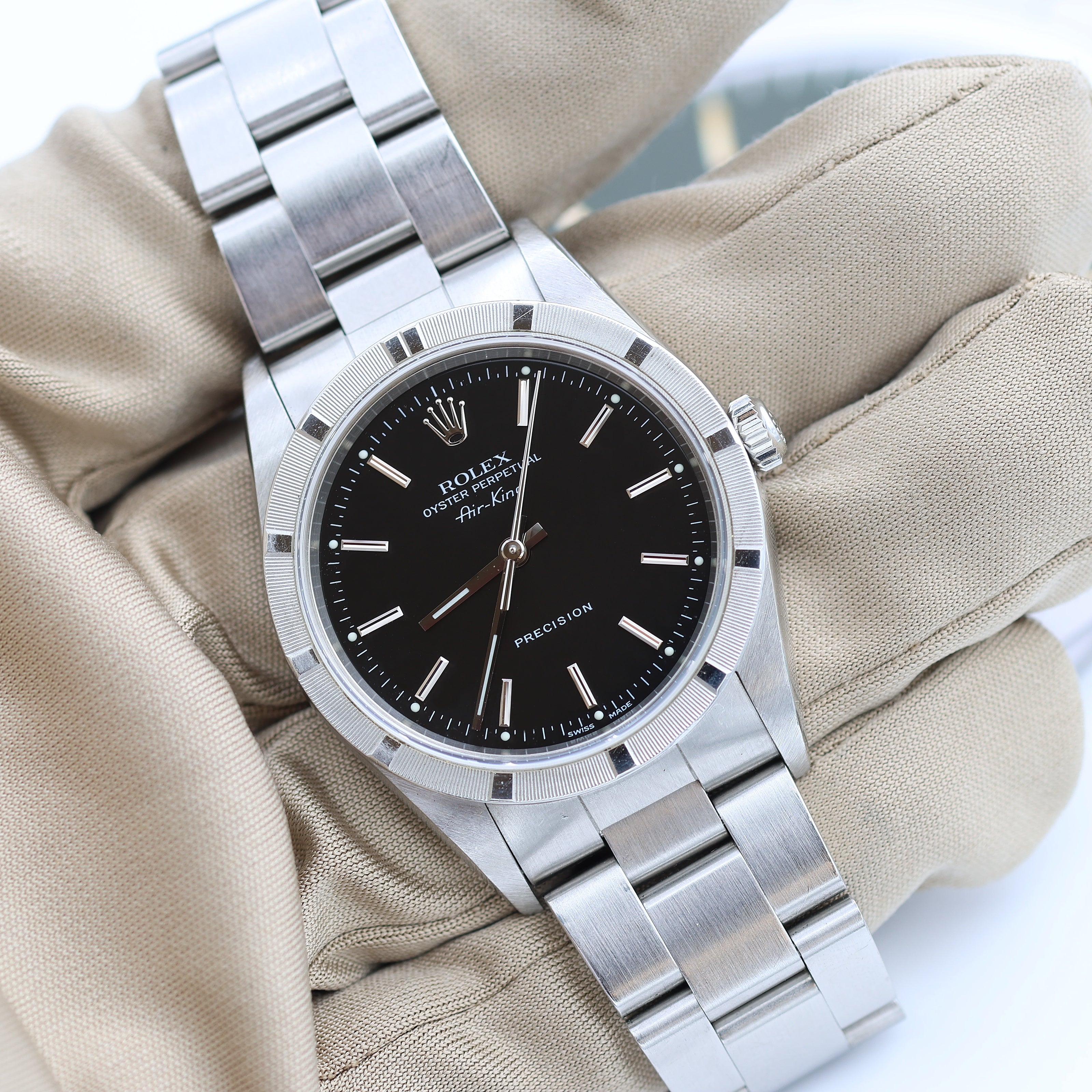 Rolex Air-King ref. 14010 - Black dial – Debonar Watches Sp. z o.o