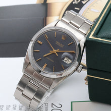 Indlæs billede til gallerivisning Rolex Precision Date ref. 6694 Blue Dial (Golden Indexes) - Oyster Rivet bracelet
