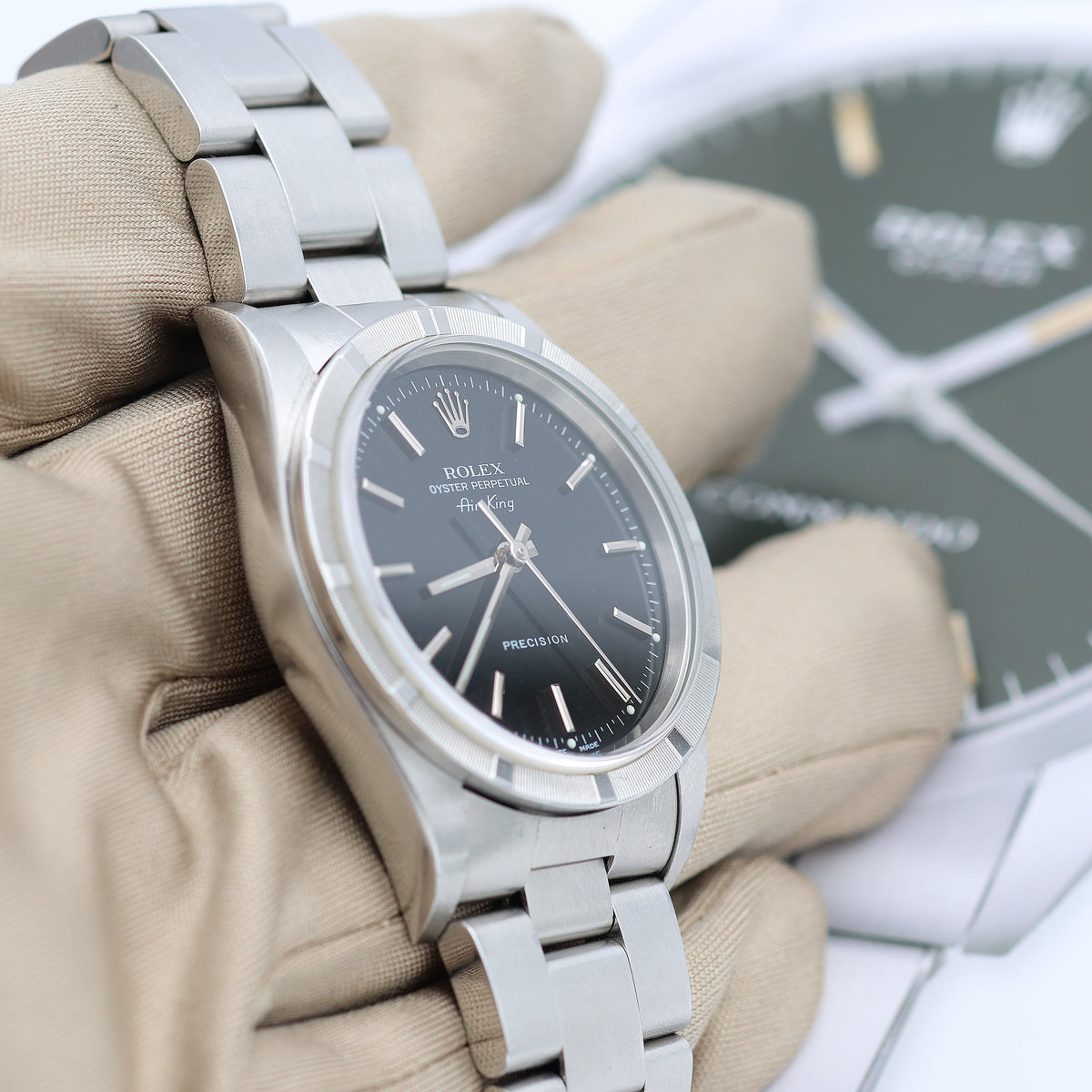 Rolex Air-King ref. 14010 - Black dial – Debonar Watches Sp. z o.o
