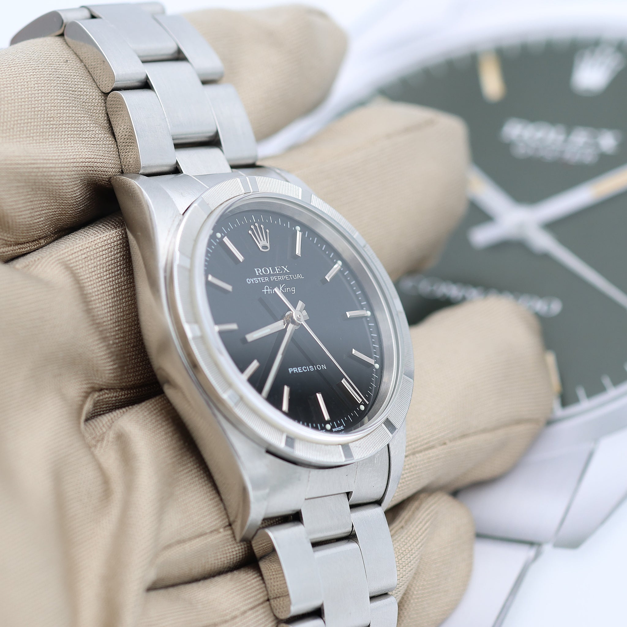 Rolex Air-King ref. 14010 - Black dial – Debonar Watches Sp. z o.o