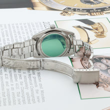 Indlæs billede til gallerivisning Rolex Precision Date ref. 6694 Blue Dial (Golden Indexes) - Oyster Rivet bracelet
