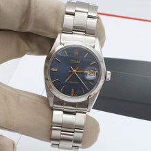 Indlæs billede til gallerivisning Rolex Precision Date ref. 6694 Blue Dial (Golden Indexes) - Oyster Rivet bracelet

