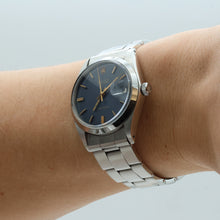 Indlæs billede til gallerivisning Rolex Precision Date ref. 6694 Blue Dial (Golden Indexes) - Oyster Rivet bracelet
