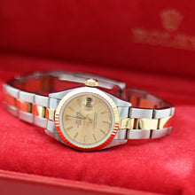 Load image into Gallery viewer, ON SALE: Rolex Datejust Lady ref. 69173 Steel/Gold - Oyster Bracelet - Tapestry Dial - Full Set
