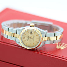 Load image into Gallery viewer, ON SALE: Rolex Datejust Lady ref. 69173 Steel/Gold - Oyster Bracelet - Tapestry Dial - Full Set
