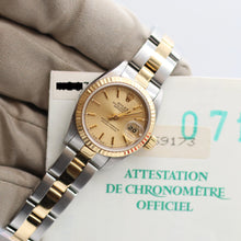 Load image into Gallery viewer, ON SALE: Rolex Datejust Lady ref. 69173 Steel/Gold - Oyster Bracelet - Tapestry Dial - Full Set
