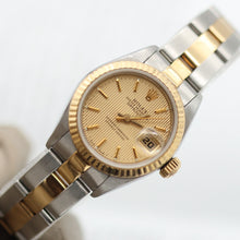 Load image into Gallery viewer, ON SALE: Rolex Datejust Lady ref. 69173 Steel/Gold - Oyster Bracelet - Tapestry Dial - Full Set
