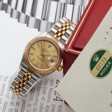 Charger l'image dans la galerie, Rolex Datejust Lady ref. 69173 Steel/Gold - Champagne Dial V3 - Jubilee - Full Set
