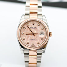 Load image into Gallery viewer, Rolex Datejust ref. 116201 Sundust Computer Dial with Diamonds - Oyster bracelet
