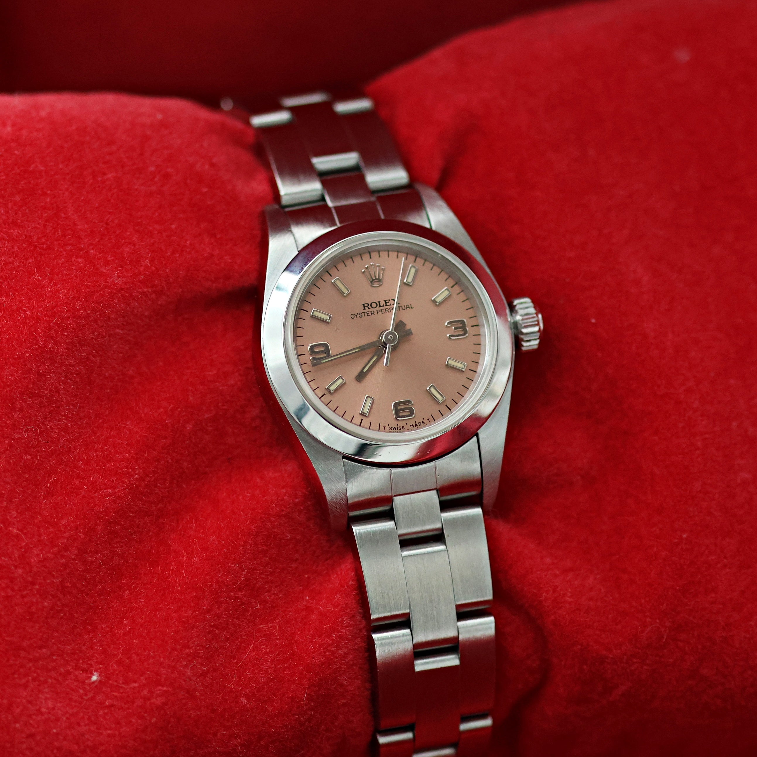 Rolex Oyster Perpetual ref. 67180 - Salmon Dial - Oyster Bracelet