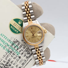 Charger l'image dans la galerie, Rolex Datejust Lady ref. 69173 Steel/Gold - Champagne Dial V3 - Jubilee - Full Set
