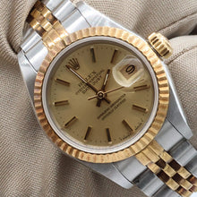 Charger l'image dans la galerie, Rolex Datejust Lady ref. 69173 Steel/Gold - Champagne Dial V3 - Jubilee - Full Set
