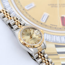 Load image into Gallery viewer, Rolex Datejust Lady ref. 69173 - Champagne Diamonds Dial - Jubilee - Full Set
