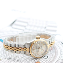 Załaduj obraz do przeglądarki galerii, Rolex Datejust Lady ref. 69173 Steel/Gold - Silver Diamonds Dial (V II) - Jubilee Bracelet
