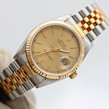 Load image into Gallery viewer, Rolex Datejust 36 ref. 16233 Champagne Circle dial - Jubilee Bracelet - Full Set
