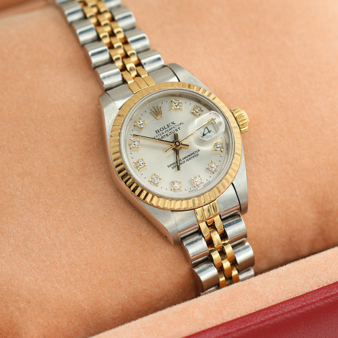 Rolex Datejust Lady ref. 69173 Steel/Gold - Silver Diamonds Dial (V II) - Jubilee Bracelet