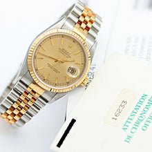 Load image into Gallery viewer, Rolex Datejust 36 ref. 16233 Champagne Circle dial - Jubilee Bracelet - Full Set

