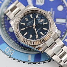Load image into Gallery viewer, Rolex Datejust II ref. 116334 Blue Dial Oyster Bracelet - Full Set
