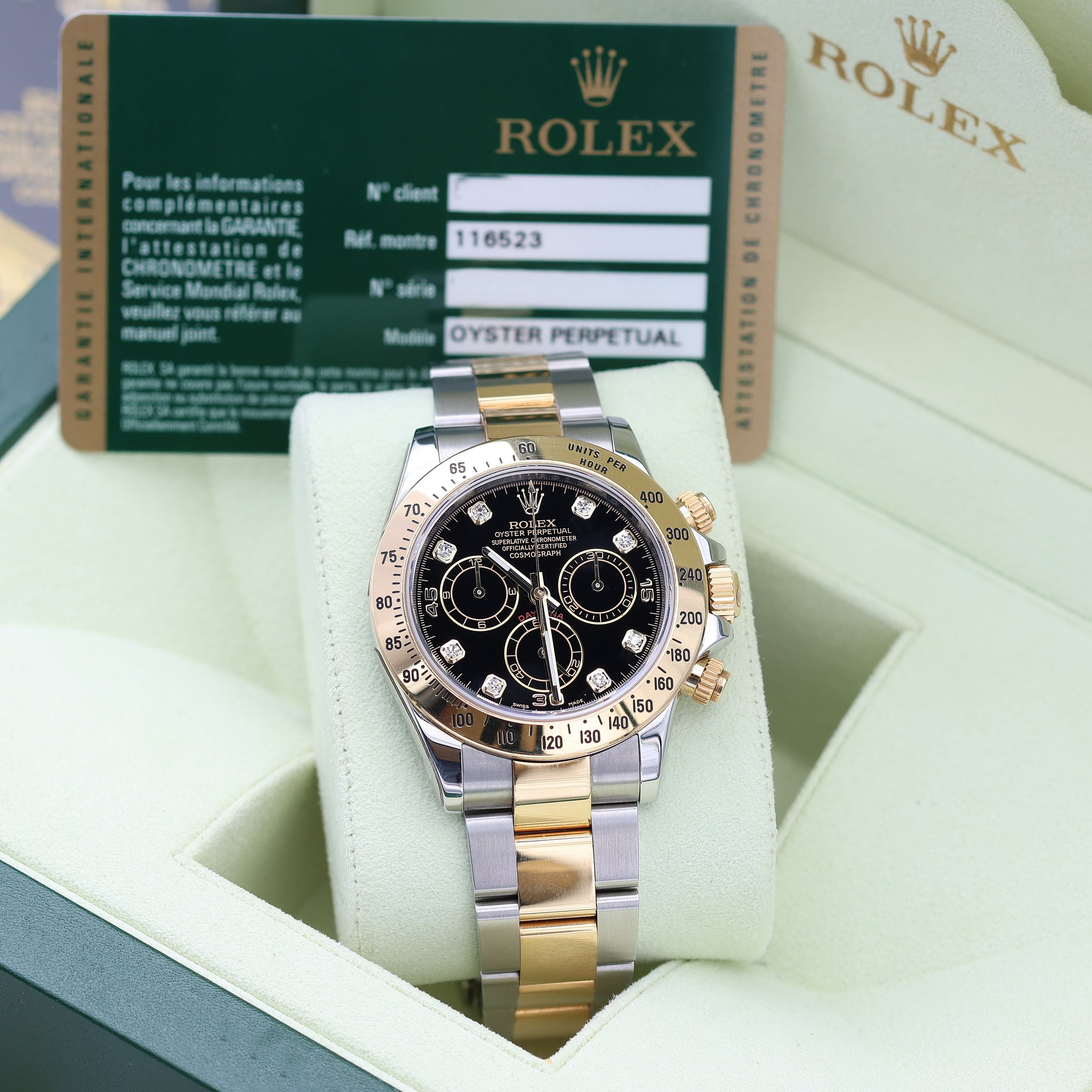 Buy Rolex Daytona ref. 116523 Black Diamonds (Full Set) – Debonar
