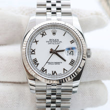 Load image into Gallery viewer, Rolex Datejust ref. 116234 White Roman Dial - Jubilee - Full Set

